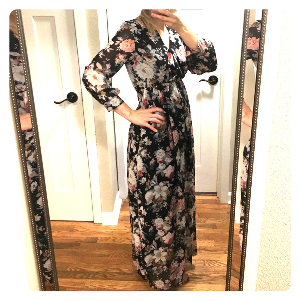 Long floral dress